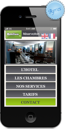 mobile-avant Site compatible iphone, hôtel
